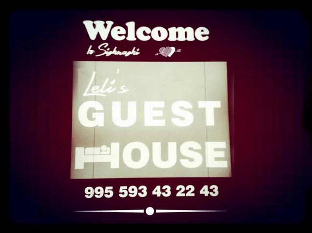 Lelis Guest House Sighnaghi Exteriör bild